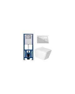 Унитаз подвесной с инсталляцией KW-9004W + 64077 + S-IN-MZ-LINK_PRO Saniteco