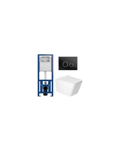 Унитаз подвесной с инсталляцией KW-9004W + 64117 + S-IN-MZ-LINK_PRO Saniteco