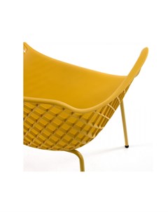 Стул кресло quinn желтый 60x80x55 см La forma