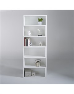 Книжный шкаф everett laredoute белый 139x200x30 см Laredoute