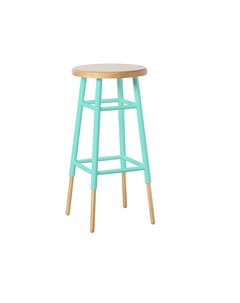 Барный стул голубой 35 0x75x35 0 см For miss