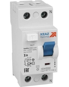 Устройство защитного отключения КЭАЗ 2п 40А 30мА OptiDin DМ63-2240 AC УХЛ4 / 254176 Кэаз
