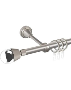 Карниз для штор Prime D16Г + наконечники Жемчужина хром Ас форос