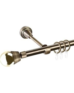 Карниз для штор АС ФОРОС Prime D16Г + наконечники Жемчужина золото Ас форос