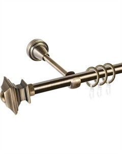 Карниз для штор АС ФОРОС Prime D16Г + наконечники Верди Ас форос