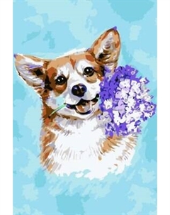 Картина по номерам Феникс+ Корги с сиренью / 67918 Feniks