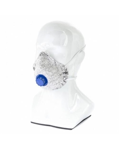 Полумаска фильтрующая (респиратор) c угольным слоем, с клапаном выдоха, FFP1, 10шт Сибртех