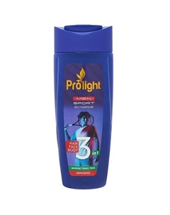 Мужской гель для душа 3 в 1 восстанавливающий 400 Prolight
