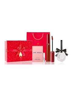 Подарочный набор My Way+ароматизированная подвеска +жидкая губная помада Giorgio armani