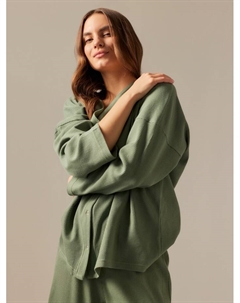 Пижама женская (рубашка, брюки) SL HOME Soft Home, размер S, оливковая Sima-land home