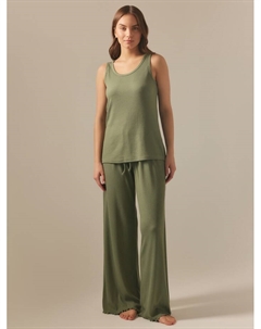 Брюки домашние женские SL HOME Soft Home, размер XL, оливковые Sima-land home
