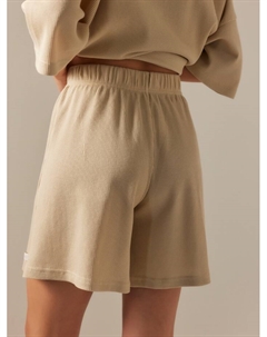 Пижама женская (рубашка, шорты) SL HOME Soft Home, размер S, бежевая Sima-land home