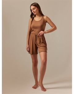 Шорты домашние женские SL HOME Soft Home, размер M, кофейные Sima-land home