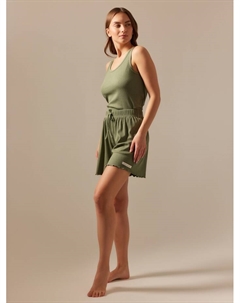 Шорты домашние женские SL HOME Soft Home, размер L, оливковые Sima-land home