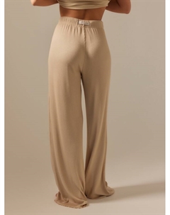 Брюки домашние женские SL HOME Soft Home, размер M, бежевые Sima-land home