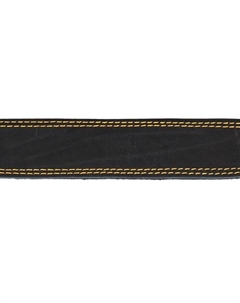 Ошейник кожаный на синтепоне, 82×4.5 см, ОШ 50-70 см, чёрный Пижон