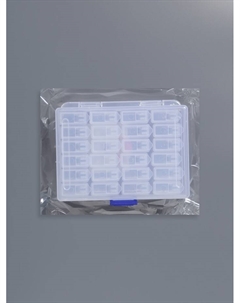 Органайзер для хранения мелочей, 24 баночки, 13×10×3.5 см, прозрачный Арт узор