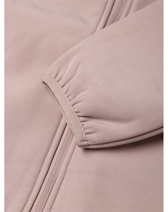 Ветровка демисезонная для девочек из Softshell на флисе, непромокаемая, каштан, рост 116 см Minaku