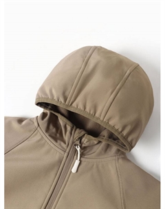 Ветровка демисезонная для девочек из Softshell на флисе, непромокаемая, хинди, рост 134 см Minaku