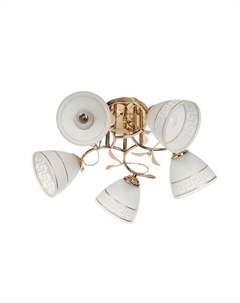 Люстра "Жаннета" 5х40Вт Е27 Золото МОДЕЛЬ: 2800064 Bayerlux