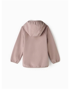 Ветровка демисезонная для девочек из Softshell на флисе, непромокаемая, каштан, рост 110 см Minaku