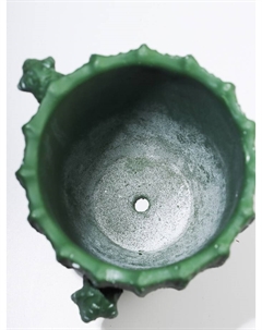 Ваза «Кактус», 14×19 см, керамика, зелёная Take it easy