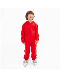 Костюм детский (толстовка, брюки) НАЧЁС, цвет красный, рост 134 см Юниор текстиль