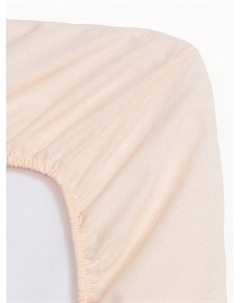 Простыня на резинке 1.5-спальная «», 160×200+25 см, молочная, бязь Этель