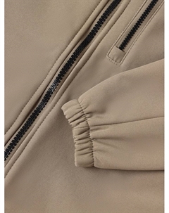 Комбинезон демисезонный для девочек из Softshell на флисе, непромокаемый, хаки, рост 116 см Minaku