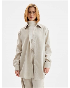 Рубашка женская : Velvet Collection, размер 44, серо-бежевый Minaku