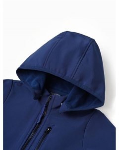 Комбинезон демисезонный для мальчиков из Softshell на флисе, непромокаемый, тёмно-синий, рост 92 см Minaku