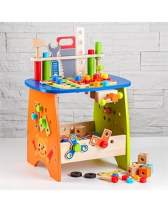 Игровой набор «Столярная мастерская», 89 деталей, 34.7×29.5×31 см Лесная мастерская