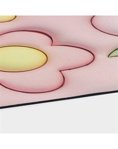 Коврик для дома Pink Flowers, влаговпитывающий, 40×60 см, розовый Доляна