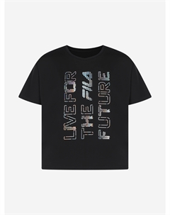 Футболка спортивная для девочек, Черный Fila