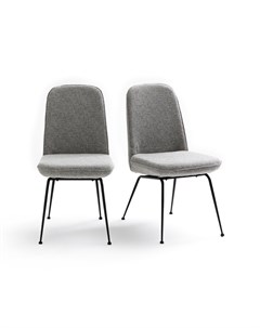 Комплект стульев belfort 2 шт laredoute серый 44x85x59 см Laredoute