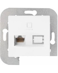 Розетка компьютерная Уют РК18-013 (белый) Bylectrica