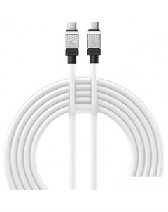 Кабель CoolPlay Series Fast Charging Data Cable 100W USB Type-C - USB Type-C (2 м, белый) Baseus