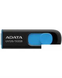 USB Flash DashDrive UV128 512GB (черный/синий) Adata