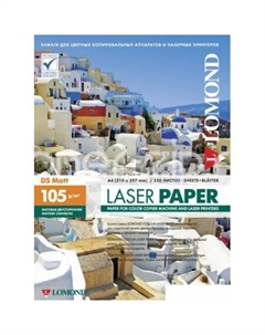 Фотобумага матовая двусторонняя А4 105 г/кв.м. 250 листов (0300641) Lomond