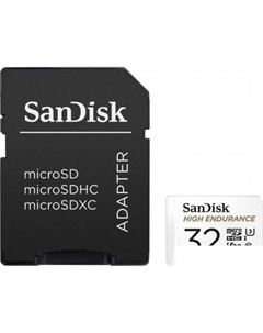 Карта памяти High Endurance microSDHC SDSQQNR-032G-GN6IA 32GB (с адаптером) Sandisk