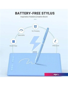 Графический планшет Parblo Ninos N10B (голубой)