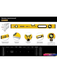 Уровень строительный Leader 3466-040_z01 Stayer