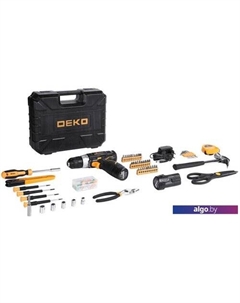 Дрель-шуруповерт GCD12DU3 SET 104 063-4133 (с 2-мя АКБ, кейс, набор оснастки) Deko