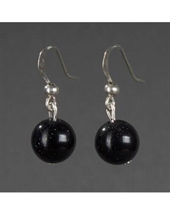 Серьги Wolves Элитный Авантюрин Каирская ночь 40803 №1