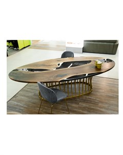 Обеденный стол коричневый 140 0x75 0x280 0 см Woodzpro
