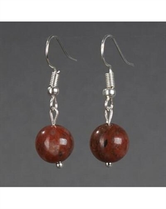 Серьги Wolves Элитная Яшма 40912 №2