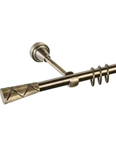 Карниз для штор АС ФОРОС Prime D16Г + наконечники Трапеция Ас форос