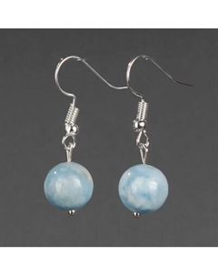 Серьги Wolves Элитный Ларимар 40954 №2