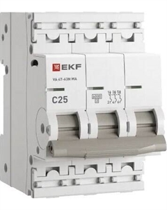 Выключатель автоматический EKF PROxima ВА 47-63N MA / M63MA6325C Ekf