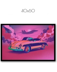 Постер Citydecor Порше Ретро 1